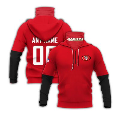 San Francisco 49Ers Nfl American Football 3D Red Jersey Style Gift For 49Ers Fans Gaiter Hoodie GH0812