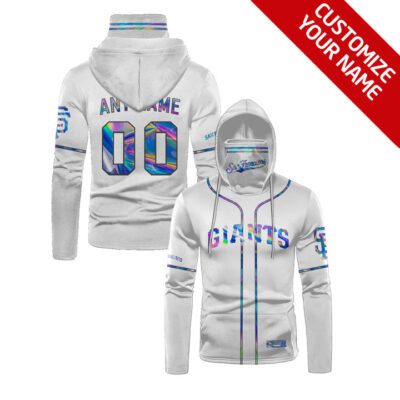 San Francisco Giants Mlb Baseball Team White Personalized Number Name Gift For Giants Fans Gaiter Hoodie GH0953