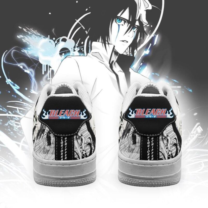 Schiffer Ulquiorra Sneakers Bleach Anime Shoes Fan Gift Idea Air Force 1 Sneakers 2