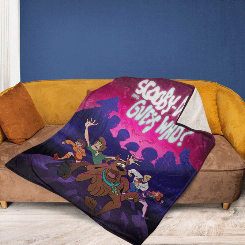 Scooby doo Vinage TV Show 123 Christmas GiftScooby doo Gift For Fan Comfy Sofa Throw Blanket Gift 2
