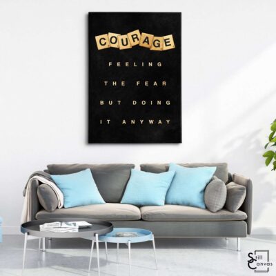 Scrabble Canvas Art - "Courage" Definition Pieces Quote Inspirational Framed Canvas Wall Art Poster Print 3 Scrabble Canvas Art Courage Definition Pieces Quote Inspirational Framed Canvas Wall Art Poster Print 3