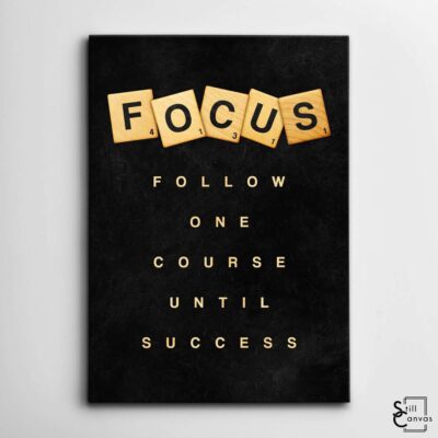 Scrabble Canvas Art - "Focus" Definition Pieces Quote Inspirational Framed Canvas Wall Art Poster Print 2 Scrabble Canvas Art Focus Definition Pieces Quote Inspirational Framed Canvas Wall Art Poster Print 2
