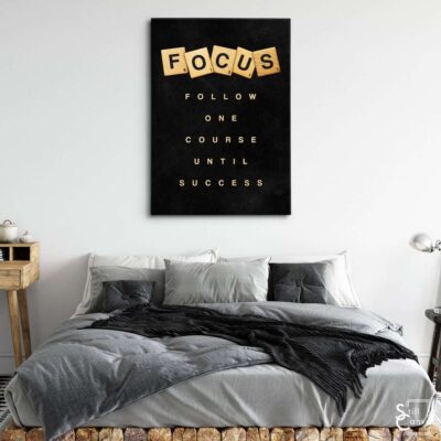 Scrabble Canvas Art - "Focus" Definition Pieces Quote Inspirational Framed Canvas Wall Art Poster Print 3 Scrabble Canvas Art Focus Definition Pieces Quote Inspirational Framed Canvas Wall Art Poster Print 3