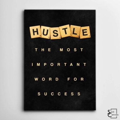 Scrabble Canvas Art - "Hustle" Definition Pieces Quote Inspirational Framed Canvas Wall Art Poster Print 2 Scrabble Canvas Art Hustle Definition Pieces Quote Inspirational Framed Canvas Wall Art Poster Print 2
