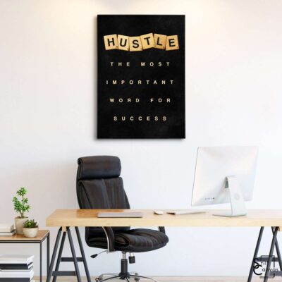 Scrabble Canvas Art - "Hustle" Definition Pieces Quote Inspirational Framed Canvas Wall Art Poster Print 3 Scrabble Canvas Art Hustle Definition Pieces Quote Inspirational Framed Canvas Wall Art Poster Print 3