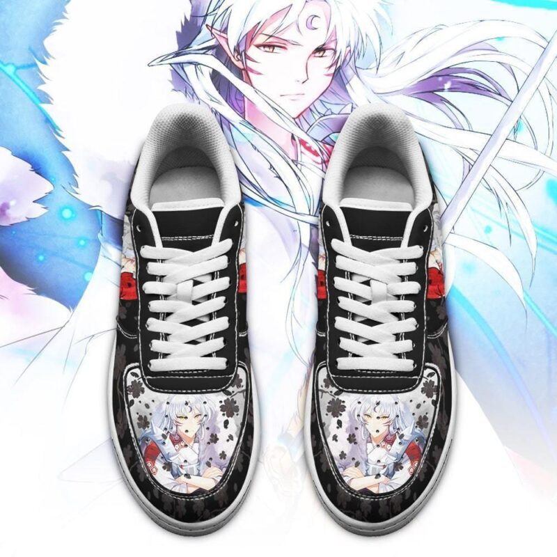 Sesshomaru Sneakers Inuyasha Anime Shoes Fan Gift Idea Air Force 1 Sneakers 1