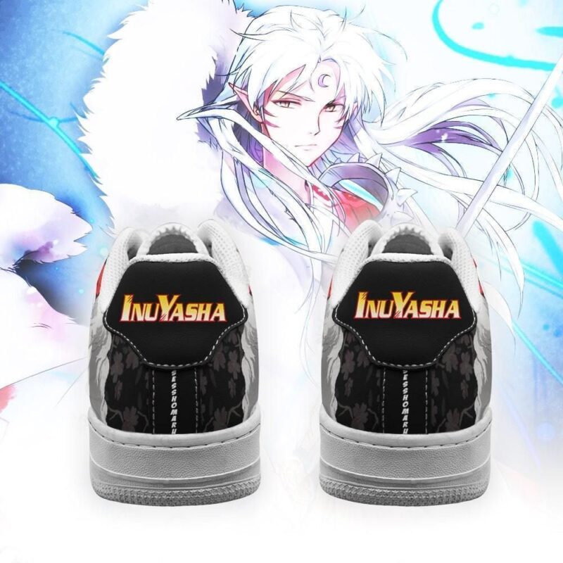 Sesshomaru Sneakers Inuyasha Anime Shoes Fan Gift Idea Air Force 1 Sneakers 2