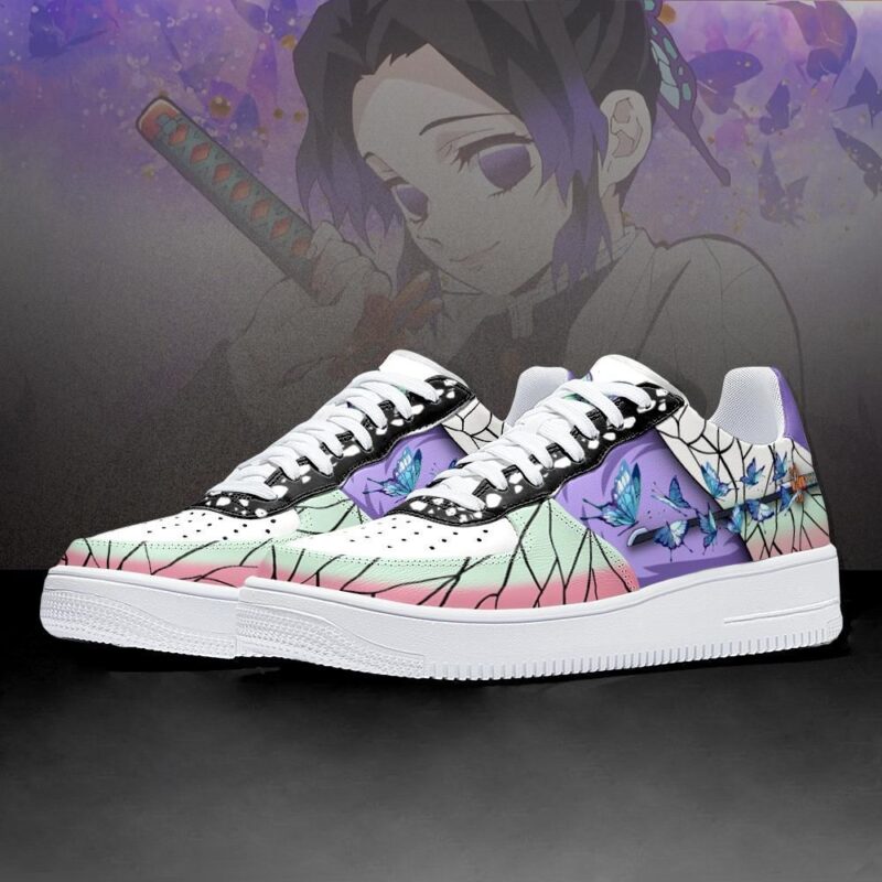 Shinobu Kocho Air Force 1 Sneakers Nichirin Sword Demon Slayer Anime Shoes 2