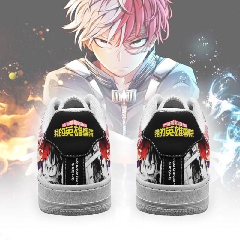 Shoto Todoroki Air Shoes Custom My Hero Academia Anime Shoes For Fan Air Force 1 Sneakers 2