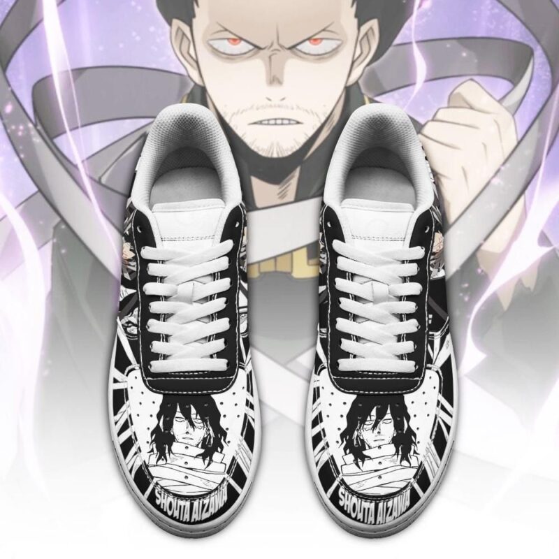 Shouta Aizawa Sneakers Custom My Hero Academia Anime Shoes Fan Gift Air Force 1 Sneakers 1