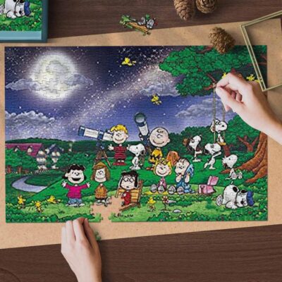 Snoopy Charlie Brown Stargazing The Peanuts Cartoon 11 Gifts Lover Jigsaw Puzzle Game,Snoopy The Peanuts Fan Gift,Snoopy The Peanuts Lover Gift 2 Snoopy The Peanuts Lover Gift