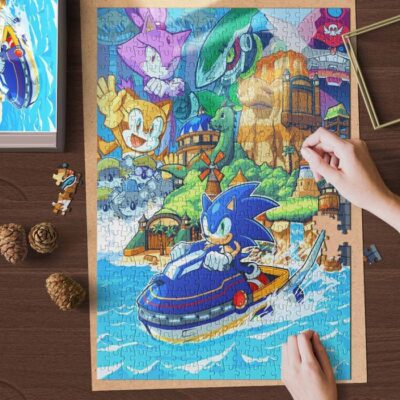 Sonic Rush Adventure Comic Gifts Lover Jigsaw Puzzle Game,Sonic Rush Adventure Comic Fans Gift