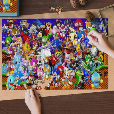 Sonic the Hedgehog Characters Jigsaw Puzzle Game, Sonic the Hedgehog Sonic Team Fan Gift 2 Sonic the Hedgehog Characters Jigsaw Puzzle Game Sonic the Hedgehog Sonic Team Fan Gift 2