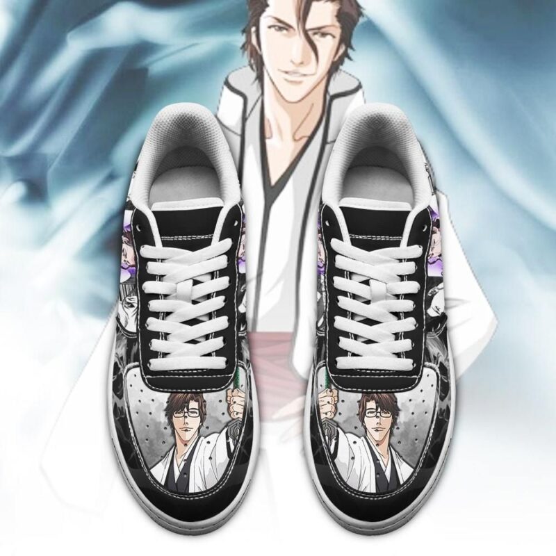 Sosuke Aizen Sneakers Bleach Anime Shoes Fan Gift Idea Air Force 1 Sneakers 1