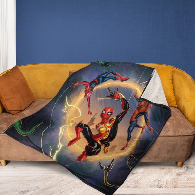 Spider man Gift For Fan Spiderman No Way Home 102 Comfy Sofa Throw Blanket Gift 2
