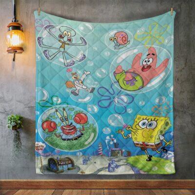 SpongeBob SquarePants Blanket Gift For Fan SpongeBob SquarePants Blanket 3