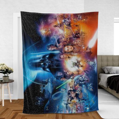 Star Wars Fleece Blanket Gift For Fan, Star Wars All Character Yoda Comfy Sofa Throw Blanket Gift 1 Star Wars All Character Yoda Comfy Sofa Throw Blanket Gift