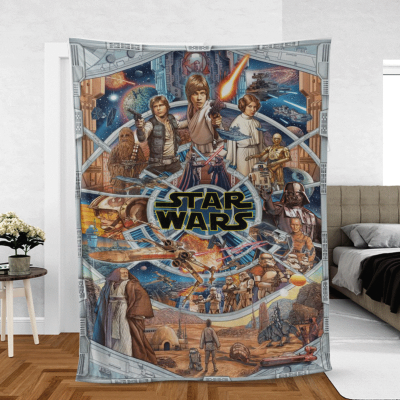 Star Wars Movies 123 Christmas Gift Comfy Sofa Throw Blanket Gift 1