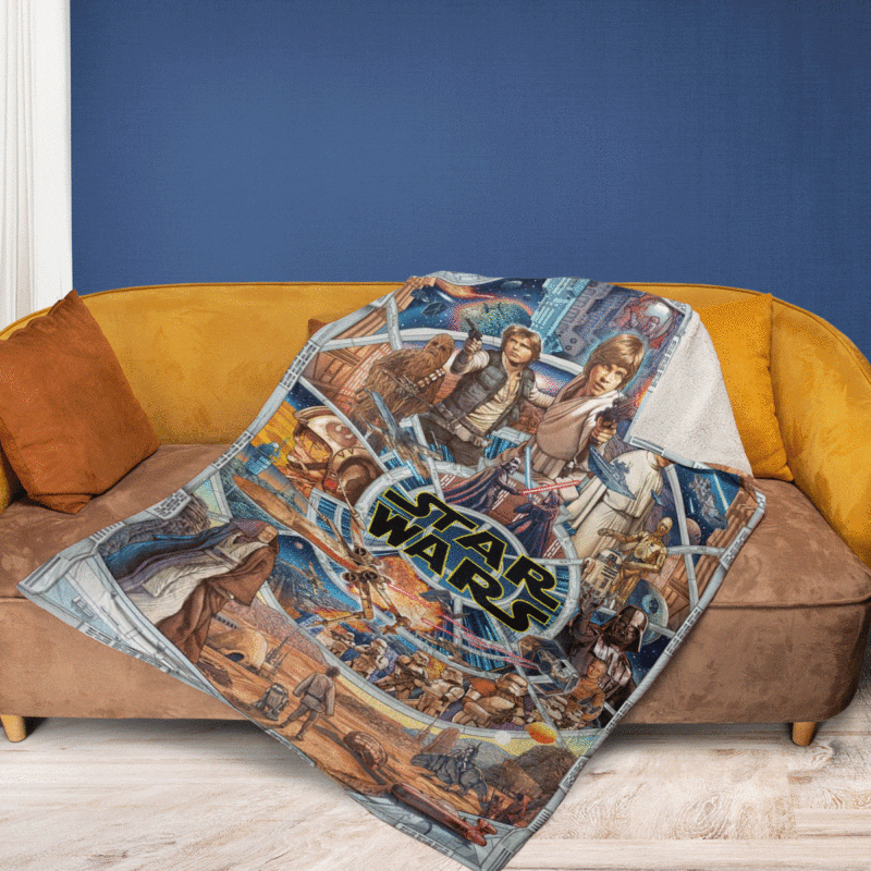 Star Wars Movies 123 Christmas Gift Comfy Sofa Throw Blanket Gift 2