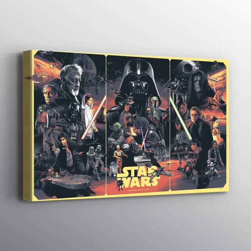 Star Wars Original Trilogy Canvas Print Wall Art 1