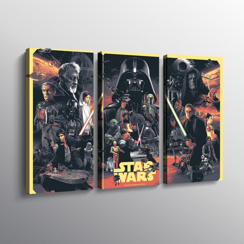 Star Wars Original Trilogy Canvas Print Wall Art 2 2