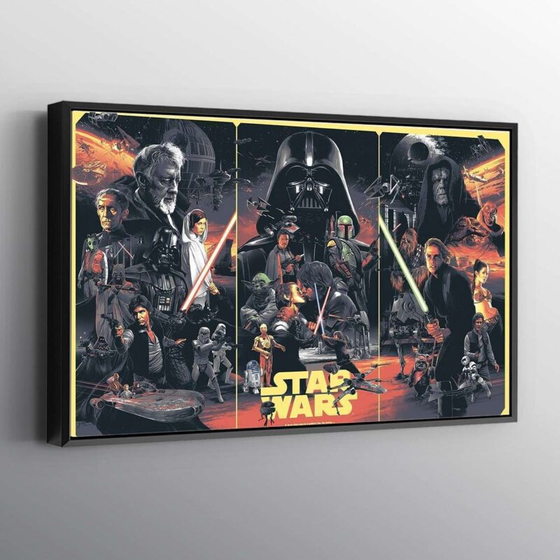 Star Wars Original Trilogy Canvas Print Wall Art