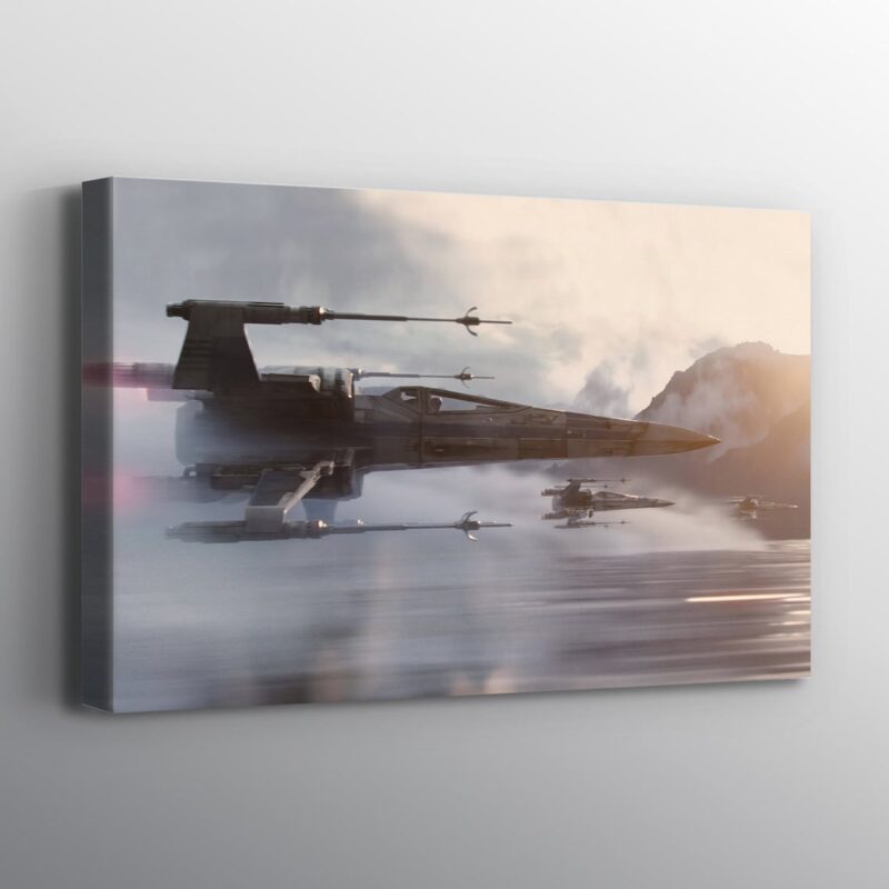 Star Wars X Wing Over Water Print Wall Art Canvas 1 1