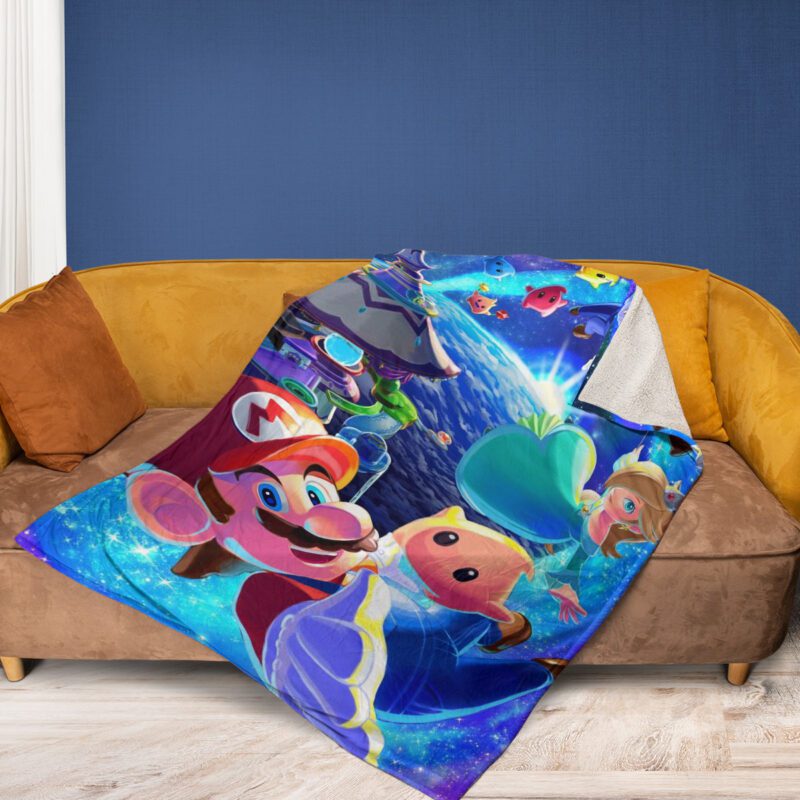 Super Mario Nintendo Characters Super Mario Nintendo Characters Gift For Fan Comfy Sofa Throw Blanket Gift 2