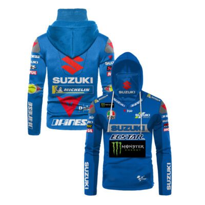 Suzuki Ecstar Monster Energy Michelin Auto Racing Team Moto Gp Motocross 3D Gift For Suzuki Fans Gaiter Hoodie GH0810