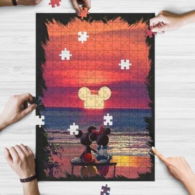 Sweet Love Of Mickey Couple Cartoon Disney Gifts Lover Jigsaw Puzzle Game,Mickey Mouse Fan Gift 2 Sweet Love Of Mickey Couple Cartoon Disney Gifts Lover Jigsaw Puzzle GameMickey Mouse Fan Gift 2
