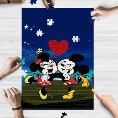 Sweet Love Of Mickey Couple Cartoon Disney Ver2 Gifts Lover Jigsaw Puzzle Game,Mickey Mouse Fan Gift 2 Sweet Love Of Mickey Couple Cartoon Disney Ver2 Gifts Lover Jigsaw Puzzle GameMickey Mouse Fan Gift 2