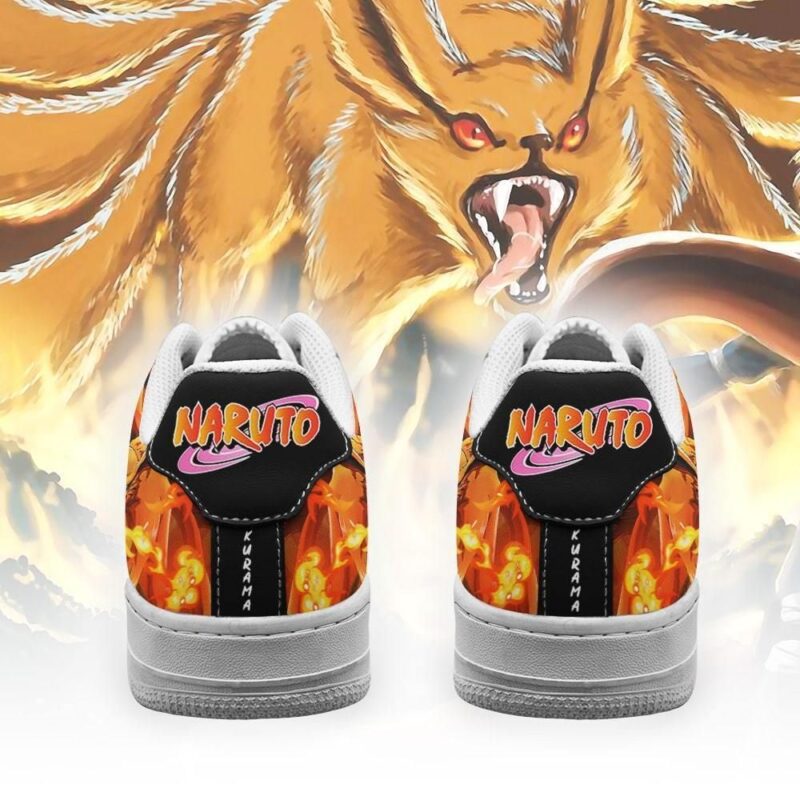 Tailed Beast Kurama Sneakers Custom Naruto Anime Shoes Leather Air Force 1 Sneakers 2
