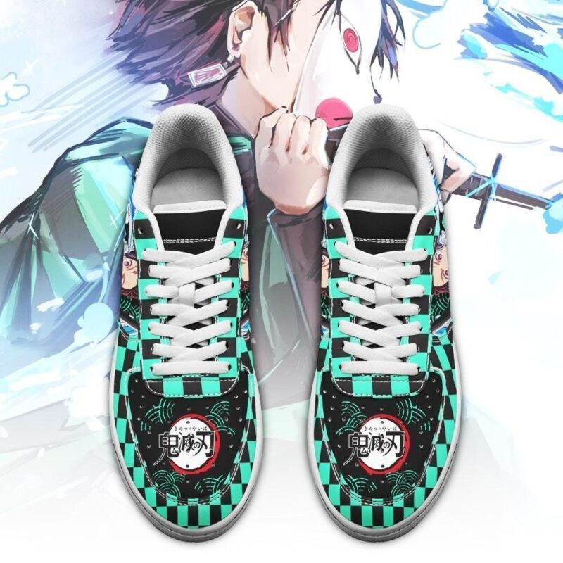 Tanjiro Air Force 1 Sneakers Custom Demon Slayer Anime Shoes Air Force 1 Sneakers 1