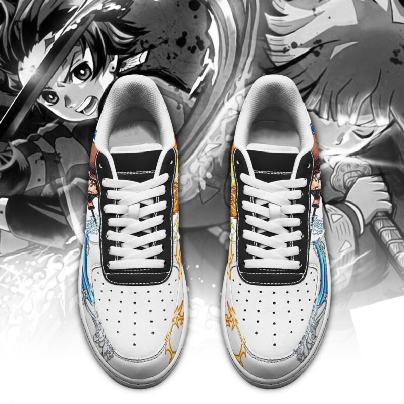 Tanjiro Zenitsu Air Force 1 Sneakers Custom Demon Slayer Anime Shoes 1
