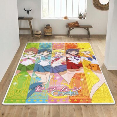 Teams Sailor Moon Manga Christmas Gifts Lover,Sailor Moon Area Rug Living Room Rug Floor Decor 1 Sailor Moon Area Rug Living Room Rug Floor Decor
