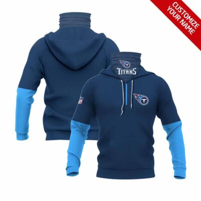 Tennessee Titans Nfl American Football 3D Navy Jersey Style Gift For Titans Fans Gaiter Hoodie GH0972