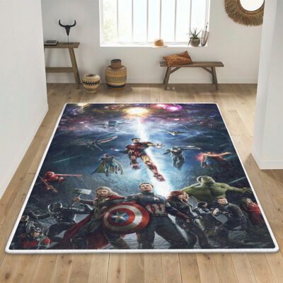 The Avenger Marvel Captain America Hulk Thor Gift For Fan Rug Floor Decor