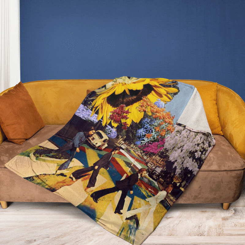 The Beatles Band Abbey Road Thanks You For The Memories Christmas Gift Comfy Sofa Throw Blanket Gift 2