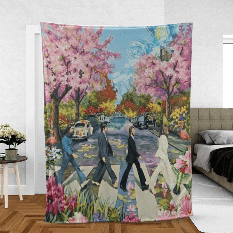 The Beatles Band Abbey Road Thanks You For The Memories Ver3 Christmas Gift Comfy Sofa Throw Blanket Gift 1