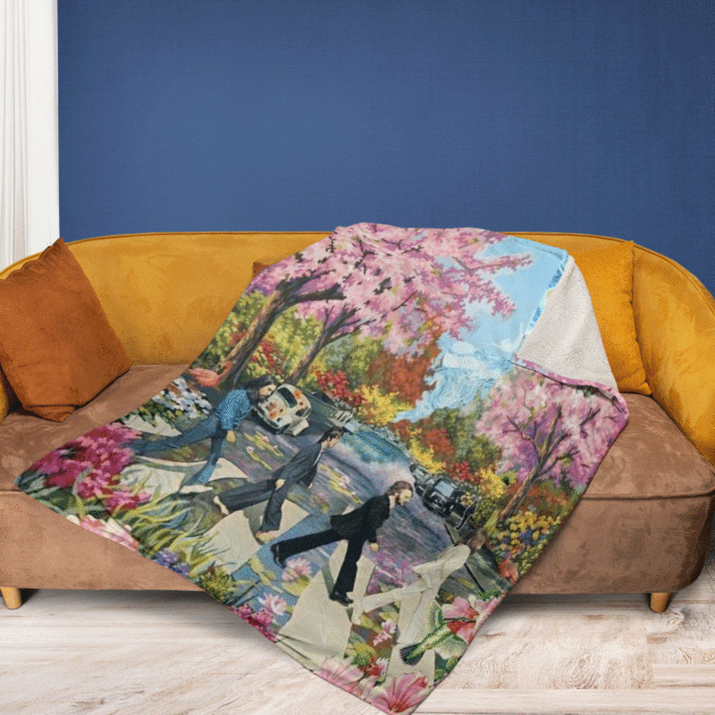 The Beatles Band Abbey Road Thanks You For The Memories Ver3 Christmas Gift Comfy Sofa Throw Blanket Gift 2