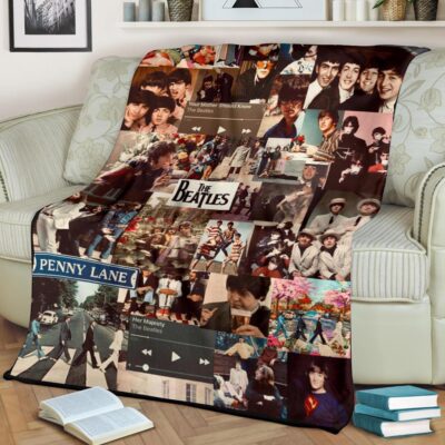 The Beatles Band Fleece Blanket, The Beatles Gift Lover Comfy Sofa Throw Blanket