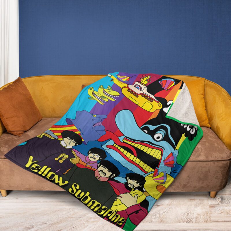 The Beatles Music Band Fan Gift The Beatles Collage Poster Comfy Sofa Throw Blanket Gift 2