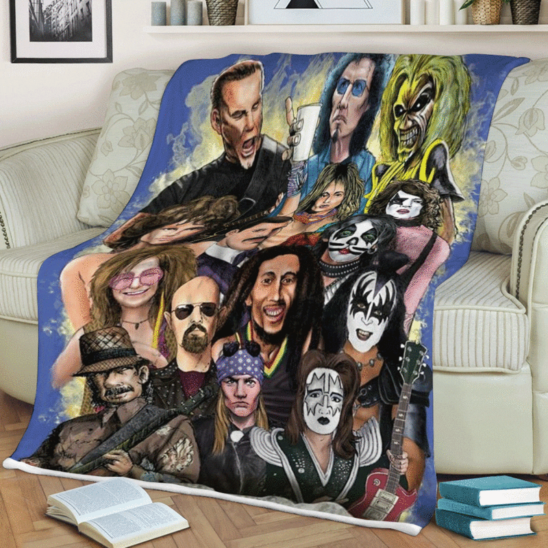 The World Of Rock Art Gift For Fan Comfy Sofa Throw Blanket Gift