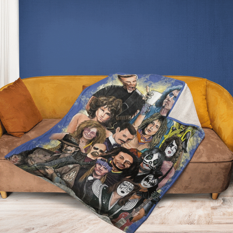 The World Of Rock Art Gifts LoverThe World Of Rock Art Gift For Fan Comfy Sofa Throw Blanket Gift 2