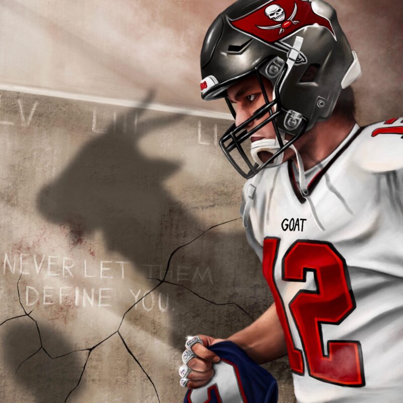 Tom Brady GOAT Canvas Prints Wall Art Decor 2