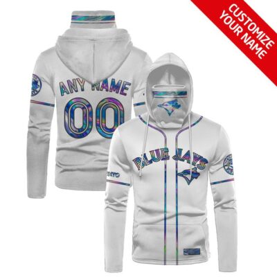 Toronto Blue Jays #00 3D Personalized White Jersey Style Custom Number Name For Jays Fans Gaiter Hoodie GH0764