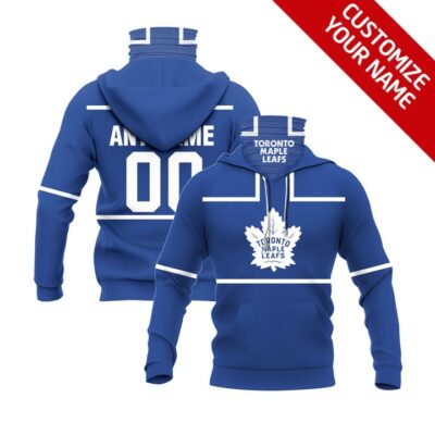 Toronto Maple Leafs #00 Any Name Nhl Team Blue Jersey Style Custom Number Name For Toronto Maple Leafs Fans Gaiter Hoodie GH0618