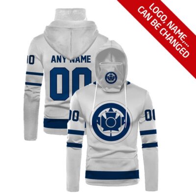Toronto Maple Leafs #00 Any Name Nhl Team White Jersey Style Custom Number Name For Toronto Maple Leafs Fans Gaiter Hoodie GH0626