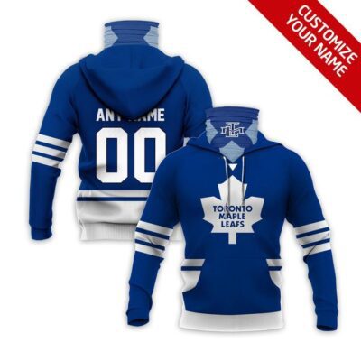 Toronto Maple Leafs #00 Nhl Team Blue Jersey Style Custom Number Name For Toronto Maple Leafs Fans Gaiter Hoodie GH0674