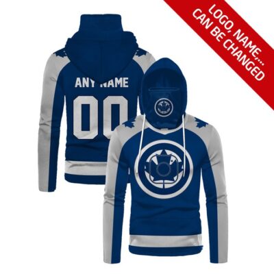 Toronto Maple Leafs #00 Nhl Team Dark Blue Jersey Style Custom Number Name For Toronto Maple Leafs Fans Gaiter Hoodie GH0348